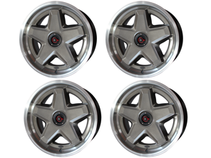 Set ruote speedART 18" stile ATS monoblocco e copriruota Grigio. Porsche 964 / 993 / 996 / 997.1 / 986 / 987 / 928
